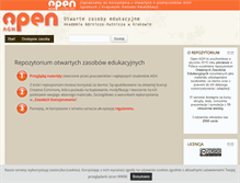 Tablet Screenshot of open.agh.edu.pl