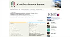 Desktop Screenshot of pacs.agh.edu.pl