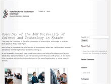 Tablet Screenshot of knss.agh.edu.pl