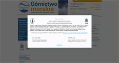 Desktop Screenshot of gornictwomorskie.agh.edu.pl