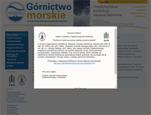 Tablet Screenshot of gornictwomorskie.agh.edu.pl