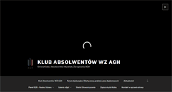 Desktop Screenshot of klub.zarz.agh.edu.pl