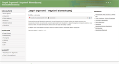 Desktop Screenshot of ergonomia.agh.edu.pl