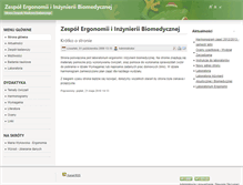 Tablet Screenshot of ergonomia.agh.edu.pl