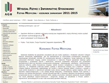 Tablet Screenshot of kzfm.fis.agh.edu.pl