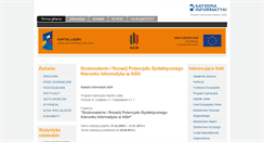 Desktop Screenshot of ki-pokl.agh.edu.pl