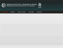 Tablet Screenshot of kkiem.agh.edu.pl