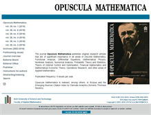 Tablet Screenshot of opuscula.agh.edu.pl