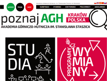 Tablet Screenshot of international.agh.edu.pl