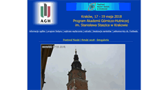 Desktop Screenshot of festiwalnauki.agh.edu.pl