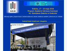 Tablet Screenshot of festiwalnauki.agh.edu.pl