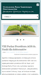 Mobile Screenshot of doktoranci.agh.edu.pl