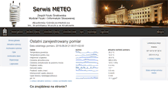 Desktop Screenshot of meteo.ftj.agh.edu.pl