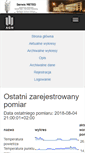 Mobile Screenshot of meteo.ftj.agh.edu.pl