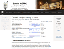 Tablet Screenshot of meteo.ftj.agh.edu.pl