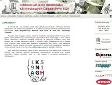 Tablet Screenshot of 60lat.kng.agh.edu.pl